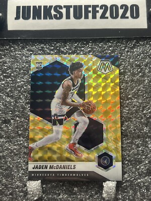 2020-21 Mosaic Jaden McDaniels RC Rookie Card Reactive