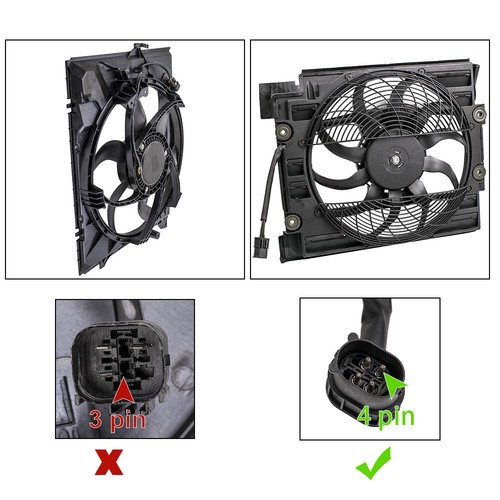 Ventilateur for Climat Condensateur for BMW 5 Series E39, 1995 64548380780 - Foto 2 di 10