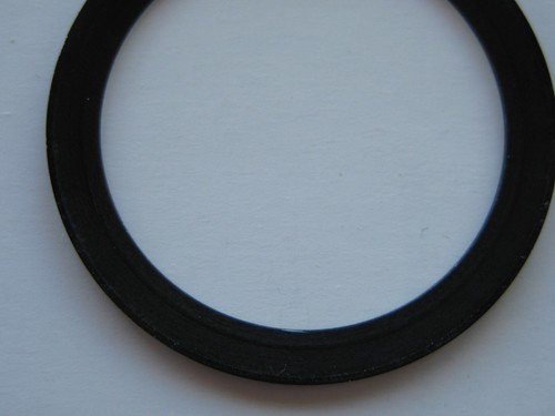 GENUINE ROLEX PART GMT MASTER BEZEL INSERT BLACK w SILVER NUMBERS USED 37.80 mm - Picture 13 of 15