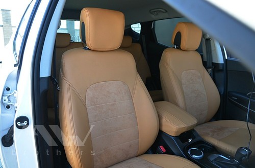 Set Coprisedili Fodere su misura HYUNDAI SANTA FE III (2012-2018) Ecopelle - Picture 3 of 7