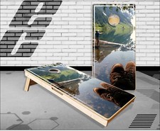 Fishing Cornhole Boards Bean Bag Toss Game