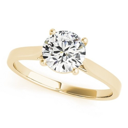 2.00 Carat Genuine Lab Grown Diamond Ring 14K Gold CERTIFIED - Picture 14 of 15