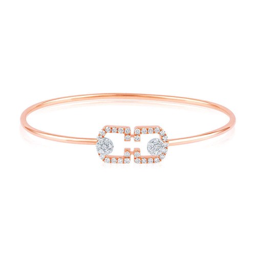 Certified 14K Gold 0.7ct Natural Diamond Bracelet