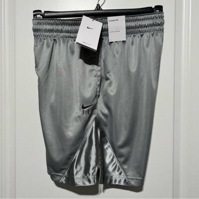 Nike Women s iSoFly Dri-Fit Basketball Shorts Size Small NEW GREY Metallic NWT