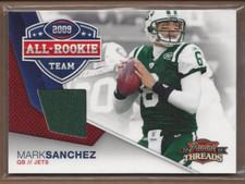 2010 Threads 2009 All Rookie Team Threads #1 Mark Sanchez Jersey /299 - NM-MT