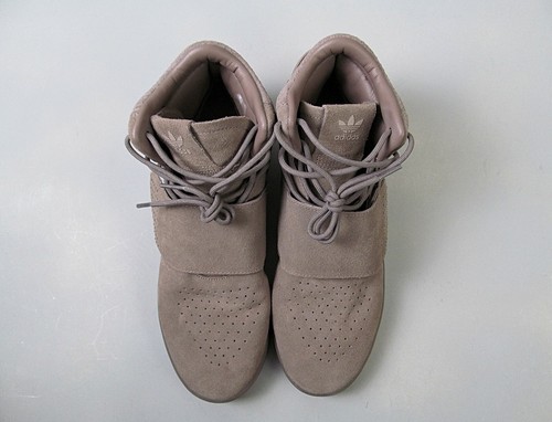 Adidas Tubular Invader Strap Mens Size 11 Beige Suede CG5068 Shoes - Picture 9 of 11