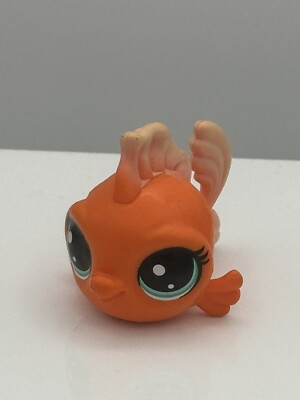 LPS GOLDFLUTTER LITTLEST PET SHOP HASBRO WAVY ORANGE Gen 6 FISH No #