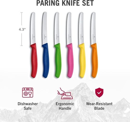 Victorinox, set di 6 coltelli cucina da tavola e verdura Swiss Classic - Foto 3 di 5