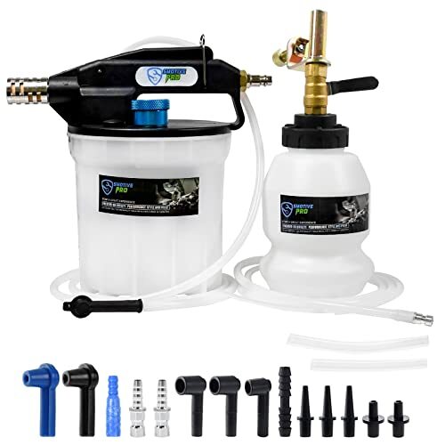 2L Vacuum Brake Bleeder - Pneumatic Brake Bleeding Kit with 16Pcs - Picture 1 of 5
