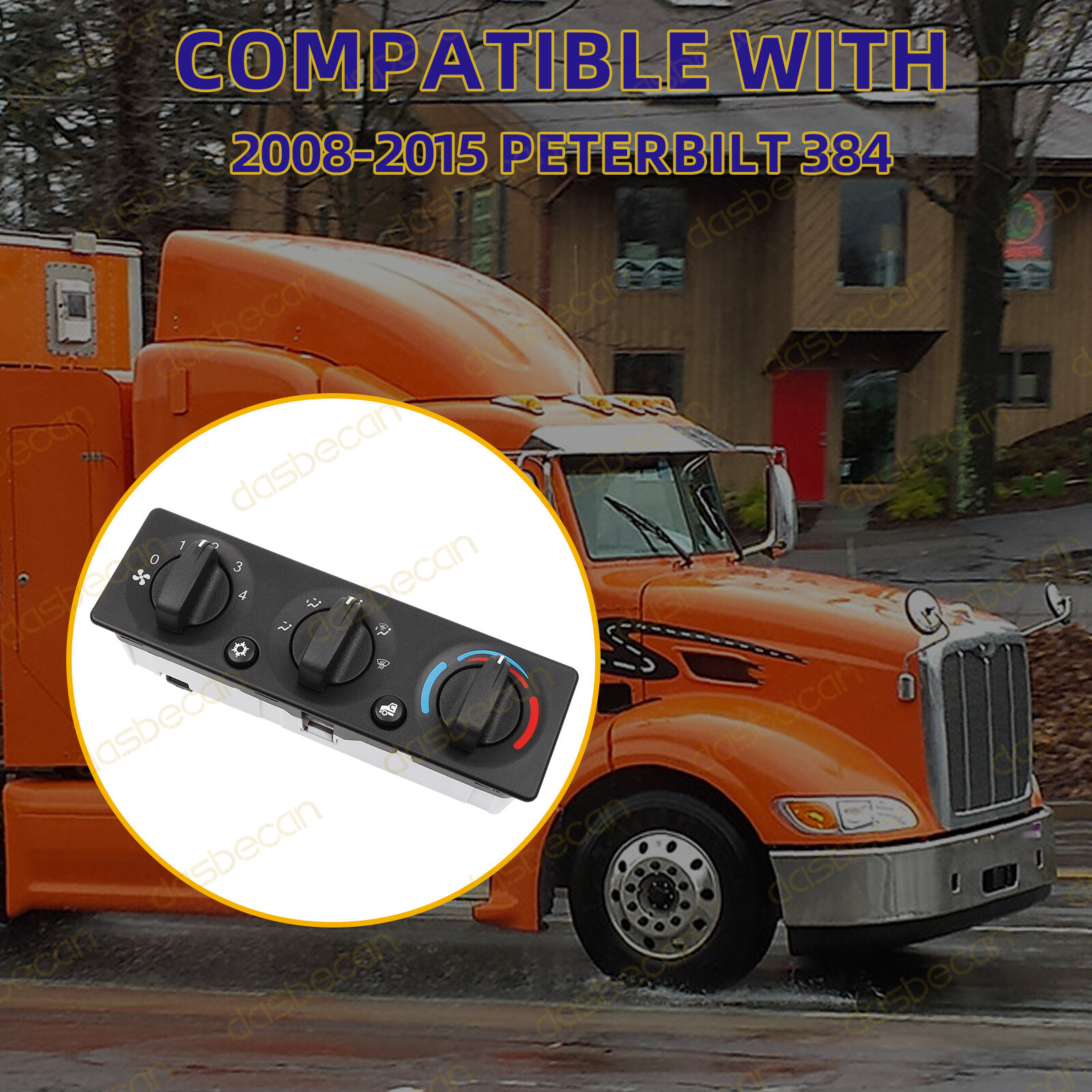 A/C Heater Climate Control Module Panel For Peterbilt 2008-2015 Q21-6012