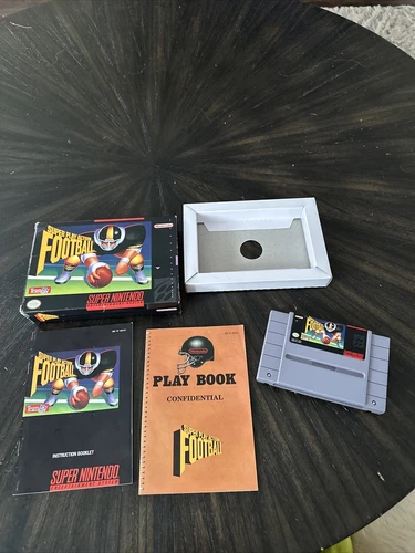 Super Nintendo SNES Game Super Play Action Football CIB Complete In Box