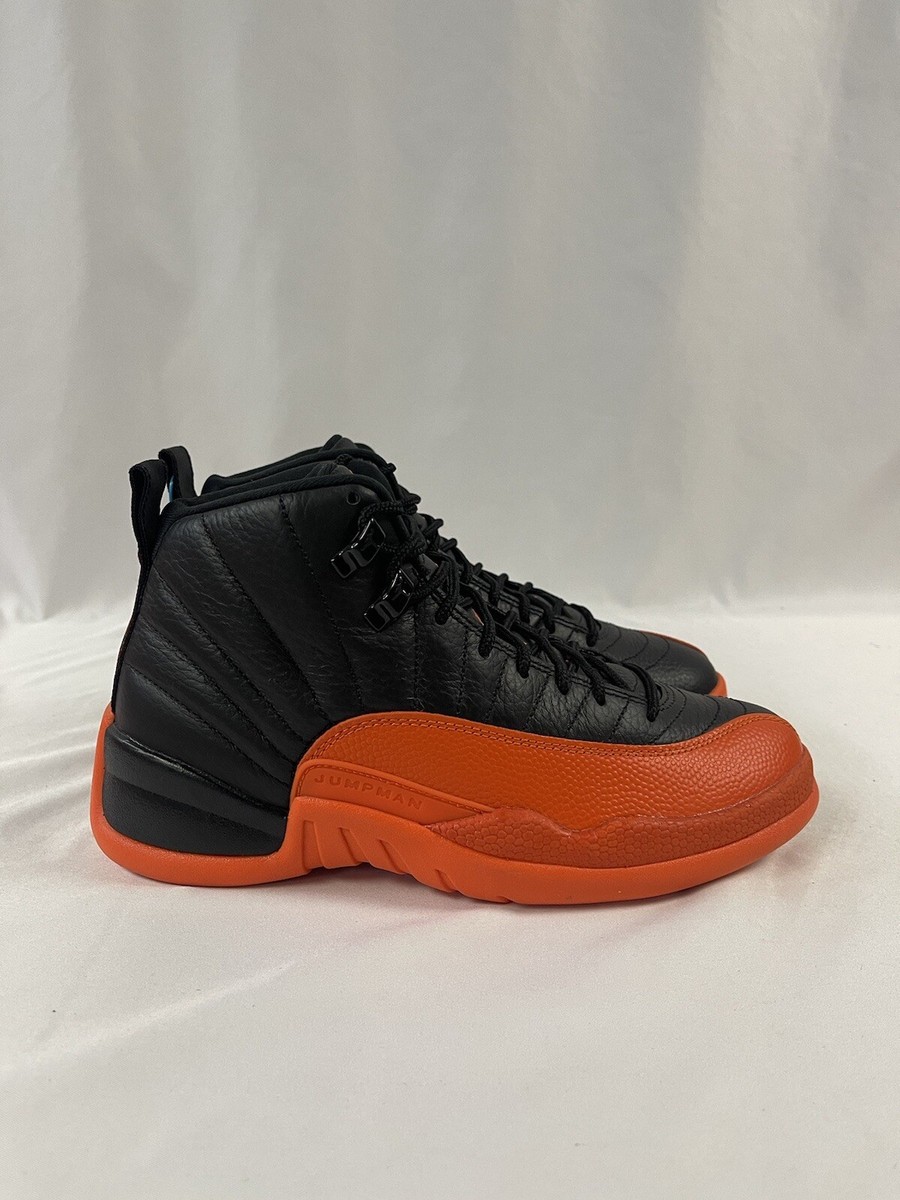 Nike Air Jordan 12 Brilliant Orange Black FD9101-081 Womens Size