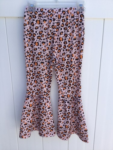 Girls Pants Leggings Ruffles Orange, Pink, Black - Picture 2 of 2