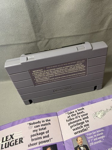 WWF WrestleMania: The Arcade Game with INSTRUCTION MANUAL Super Nintendo SNES - Bild 8 von 18