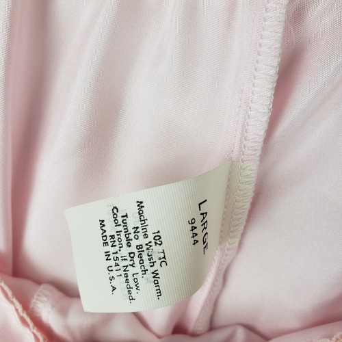Pigiama Cinema Etoile vintage nuovo con etichette 2 pezzi rosa satinessa camicetta e pantaloncini taglia large - Foto 16 di 16