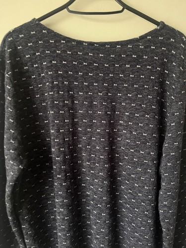 jessica graaf Size XL Grey jersey textured top tunic stretch comfy long sleeve - Picture 13 of 16