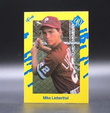 1990 Classic Update Yellow MIKE LIEBERTHAL Rookie Card T62 Philadelphia Phillies