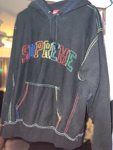 Supreme Big Stitch Sweatpant Black M 