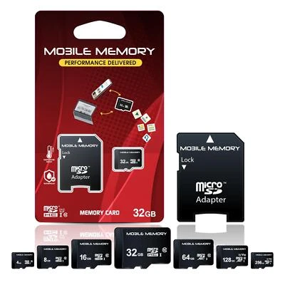 MICROSD KARTE Scheda micro SD 32 GB/64 GB/128 GB/256 GB/4 GB/8 GB/16 GB scheda di memoria smartphone cellulare