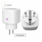 Smart WiFi EU Plug Adaptor 16A Power Monitor Socket Alexa Home Tuya Google