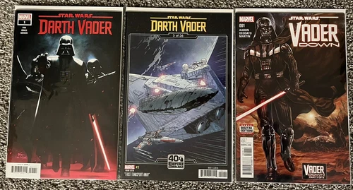 Marvel Comics Lot: Star Wars Darth Vader (2020) #1, #2 Sprouse Cover, Vader Down