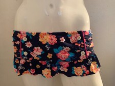 NEW Arizona teen's girl swimsuit bottom skirt multi color flowers size L