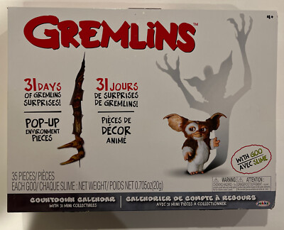 NEW Gremlins 31 Days Countdown Calendar Advent Goo Slime Jakks Pacific  (2022) 192995403598 | eBay