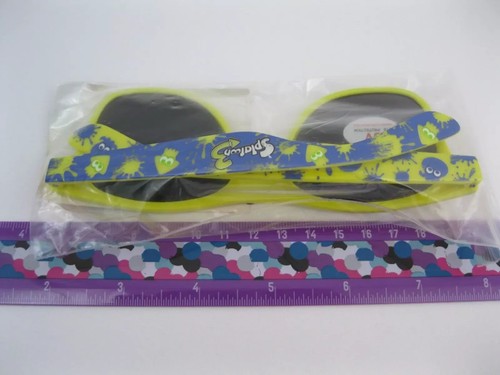Occhiali da sole promozionali Splatoon 3 Nintendo Switch bersaglio esclusivo plastica giallo blu - Foto 4 di 5