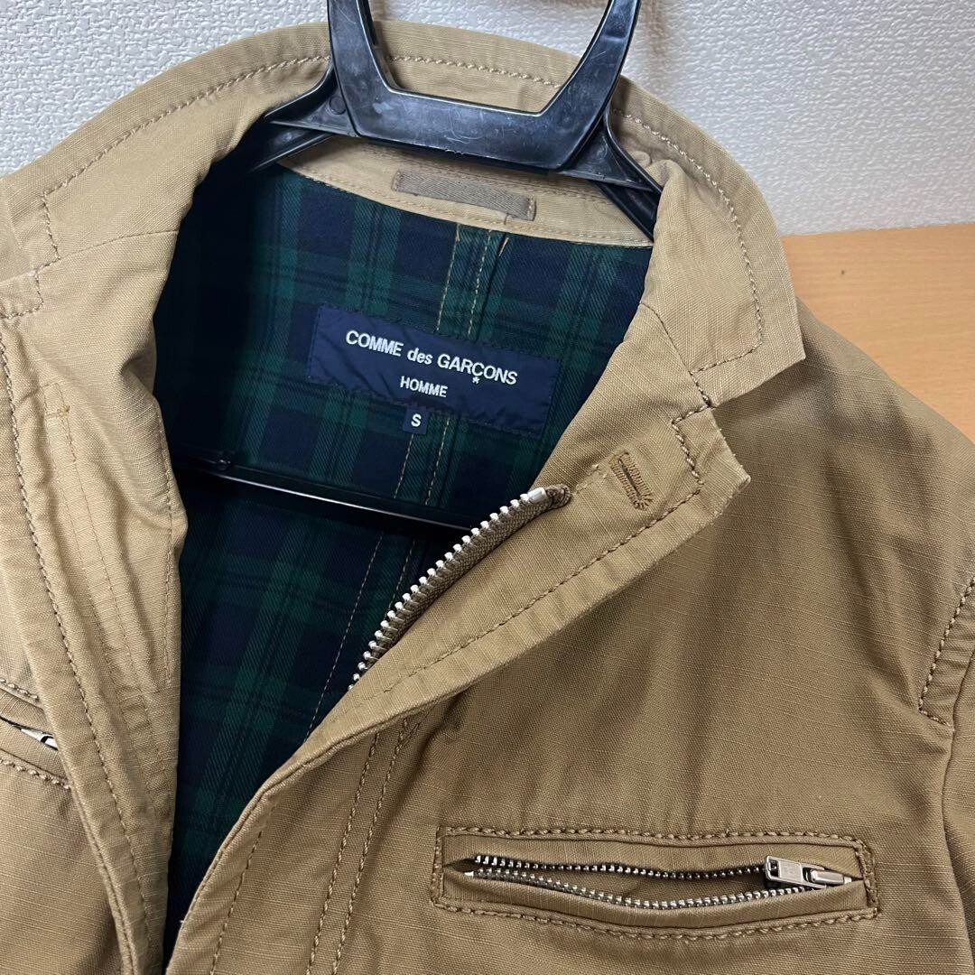 ジャケット・アウター COMMEdesGARCONS MULTIMATERIALMIX BLOUSON Comme Des Garcons Homme JACKET CDG Homme Cotton Twill Coat