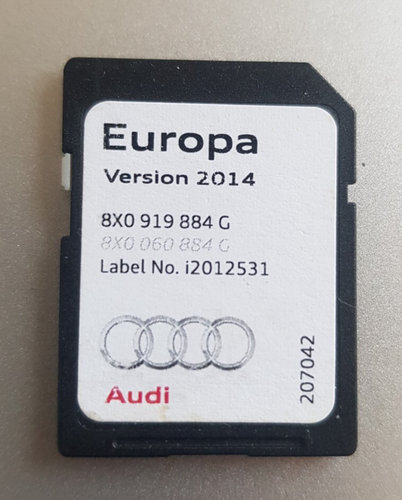 Audi RMC Satellite Navigation SAT NAV SD -8X0 919 884 G- Maps 2014 UK EUROPE