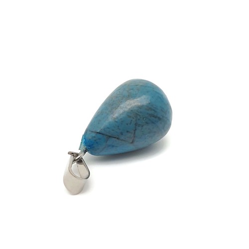 Necklace Teardrop Gemstone Pendant Faux Leather Cord Boho Chakra Crystal Casual - Picture 55 of 63