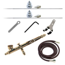 RG-3AS Paasche Double Action Gravity Feed Airbrush w/ all 3 Spray Heads