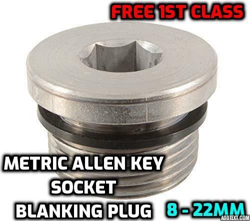HYDRAULISCHER STECKER METRISCH INBUSSCHLÜSSEL STECKSCHLÜSSEL STAHL BLINDSTECKER 8mm bis 22mm - Bild 1 von 2