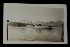 RPPC REAL PHOTO POSTCARD TRANSPORTATION CARGO SHIP SS CAMERUN
