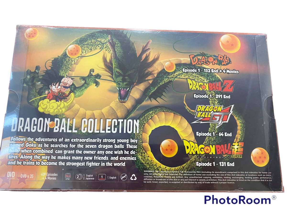 Dragon Ball,Ball Z,Ball GT,Ball Super Collection Complete Tv Series,639  episodes