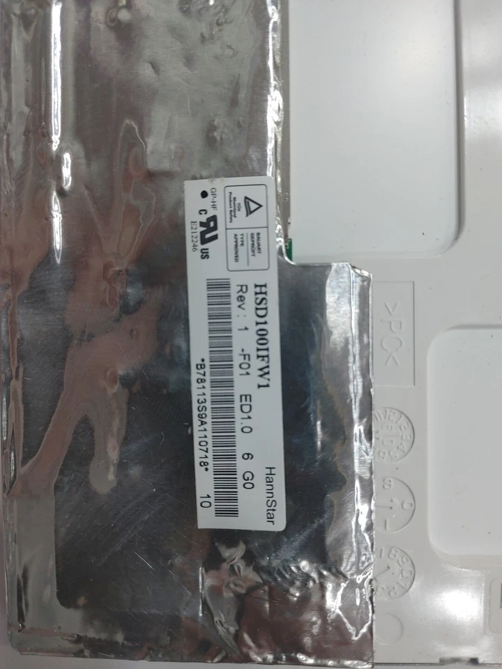 HannStar HSD100IFW1 LAPTOP 10" LED LCD SCREEN ASUS EEE 1001P - GRADE D (MARKS) - Image 2 of 3