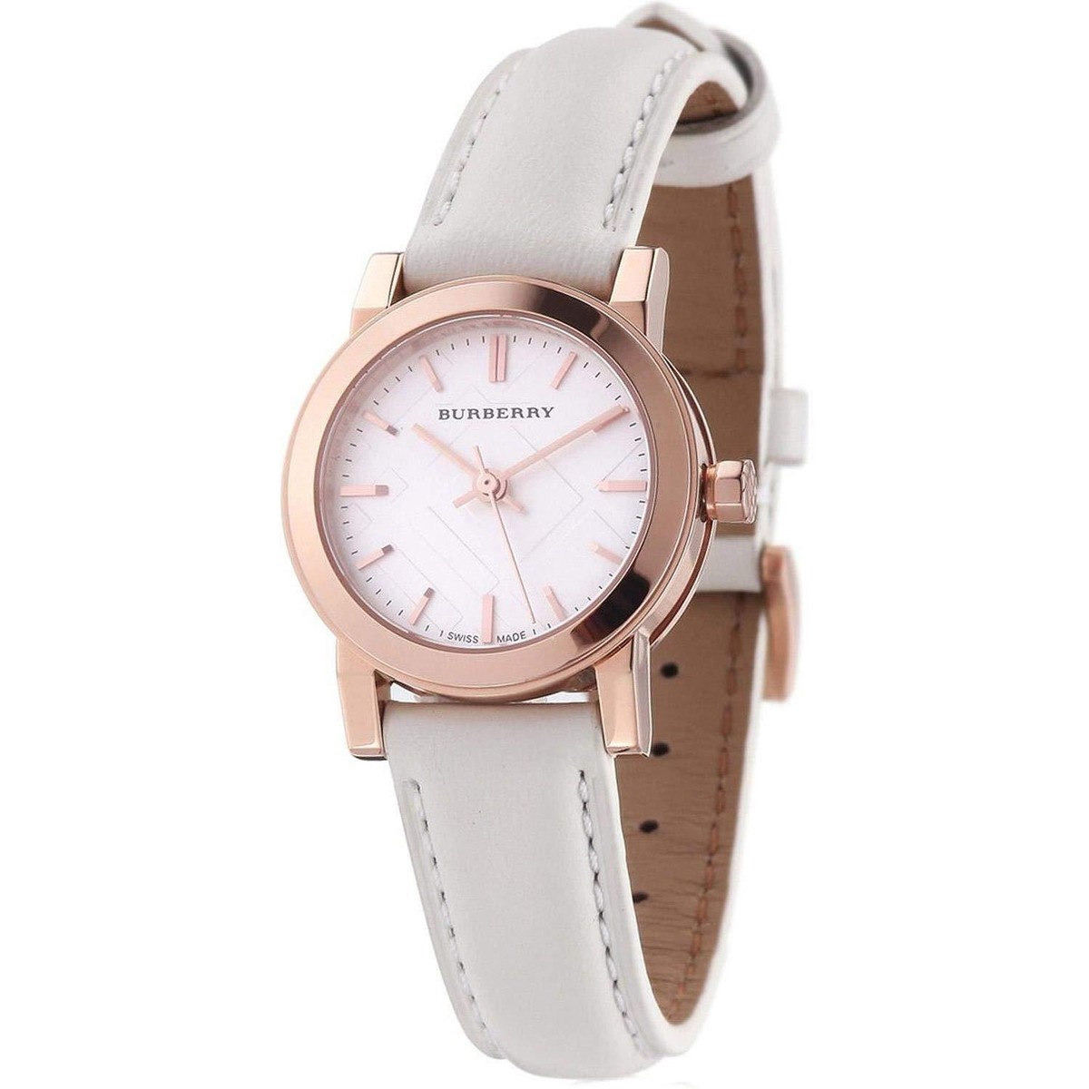 【美品】BURBERRY バーバリー BU9209 腕時計 レディース Burberry BU9209 The City Rose Gold Swiss Made Leather Womens