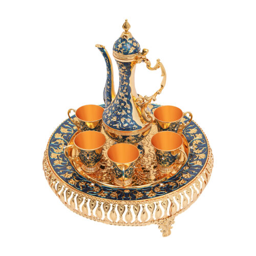 Kaffeetasse und Teekanne Set, Teeservice Set f��r Teetisch Dekoration 6 Tassen - Bild 6 von 18