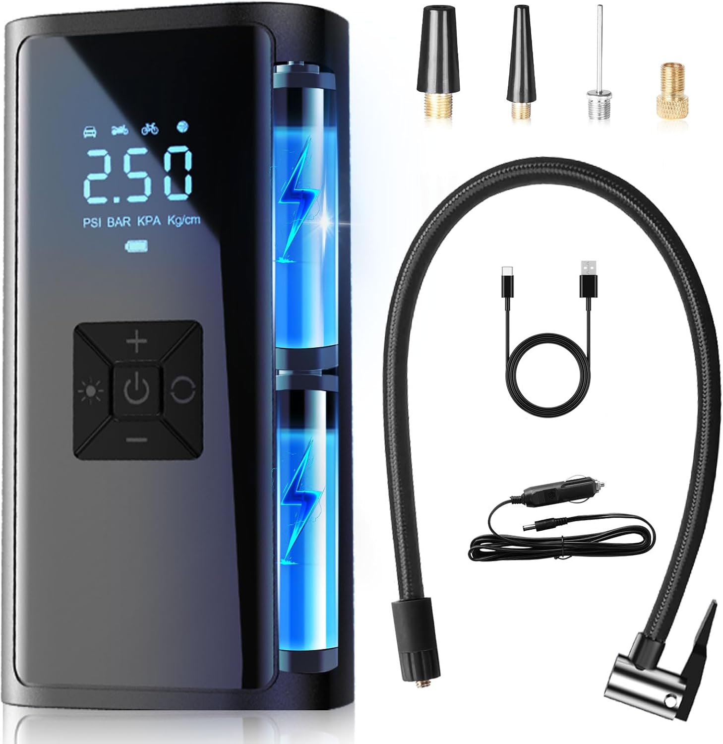 Tire Inflator Portable Air Compressor Cordless Tire Inflator 150 PSI Air Pump