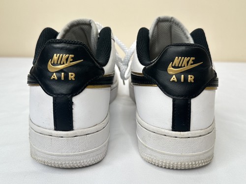 Nike Air Force 1 LV8 (GS) Low White/BlackMetallic Gold Schuhe Größe 5Y - Bild 7 von 10