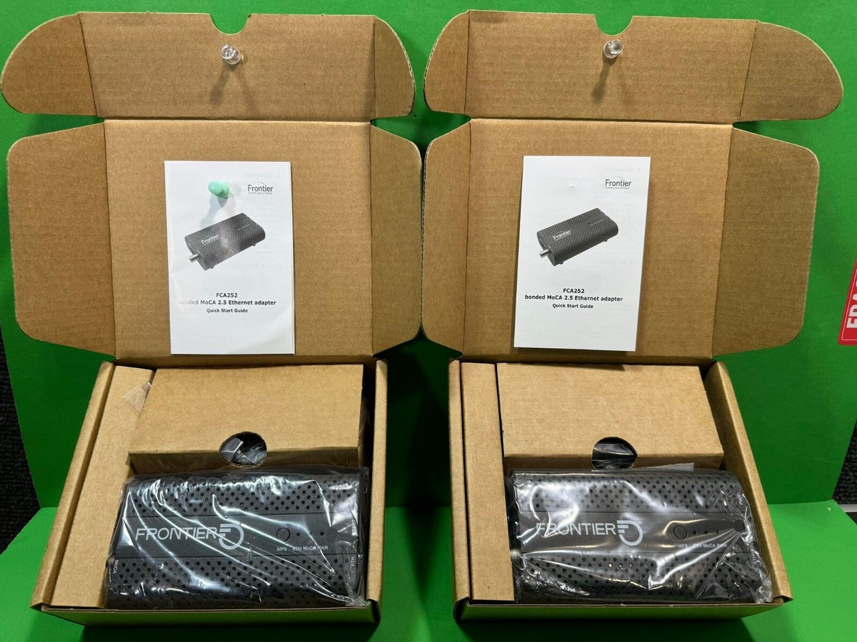 2 PACK - FRONTIER FCA252 MoCa 2.5 Ethernet Network Adapter BRAND
