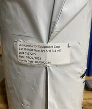 Semiconductor Equipm. 24339-9.00 Dicing Tape, Clear, UV Curable, 9-inch, 3.3 mil