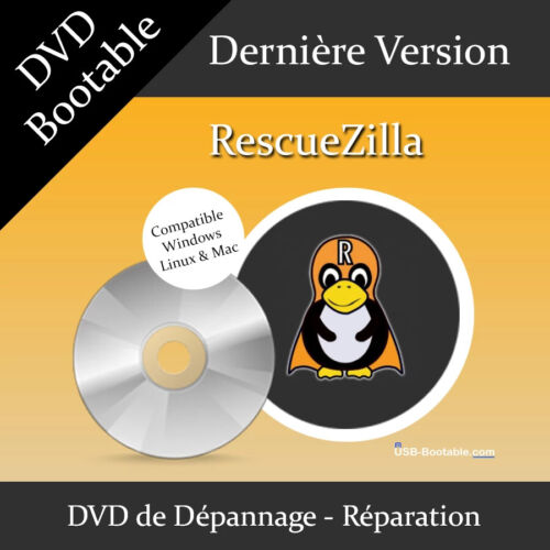 Clé USB ou DVD Bootable RescueZilla + Guide PDF d'utilisation - Photo 3/3