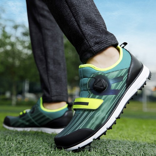 Mens Spikeless Golf Shoes Outdoor Grass Sport Shoes Male Training Golfer Sneaker - Picture 5 of 14