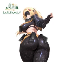 EARLFAMILY 5.1" Anime Girl Car Stickers Motorcycle Skateboard Laptop DIY Decals