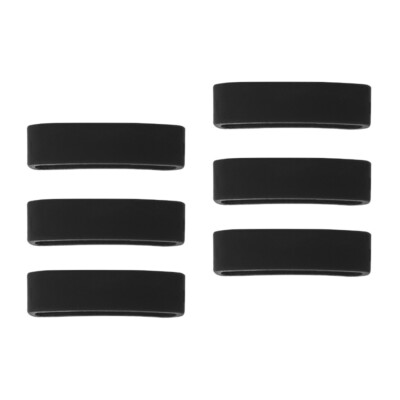6 pcs Watch Band Keeper Watch Strap Compatible for SUUNTO CORE (Black)