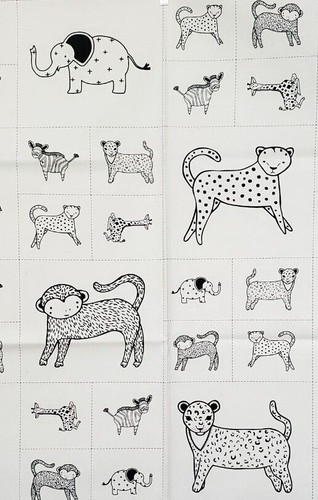 SAVANNAH Moda FABRIC quilting panel monkey leopard Gingiber sew black 48221-21 - Picture 3 of 10