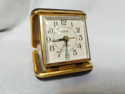 Quartz Europe Germany Travel Alarm Clock - Vintage