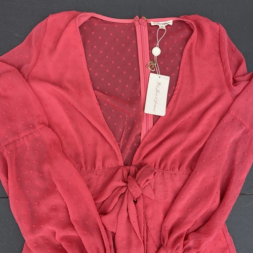 Mini Vestido For Love & Lemons Flamenco Rosa Tarta Manga Larga Talla Mediana - Imagen 4 de 9