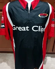 Jason Leffler Great Clips 2XL Braun Racing #38 Team Issued Pit Crew Shirt NASCAR